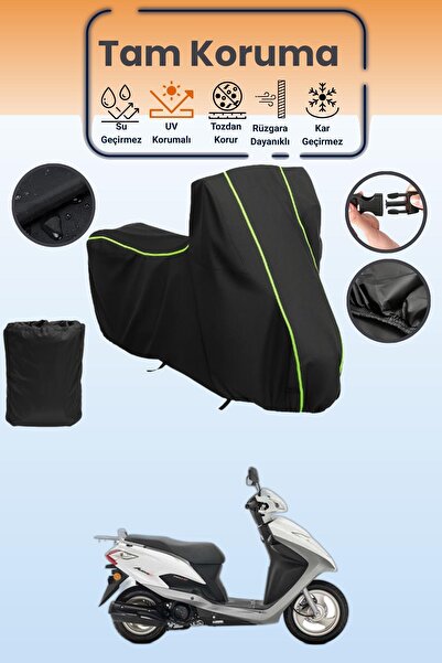 Dokaca Neo غطاء محرك متوافق مع هوندا أكتيفا قماش مجدّل باللون الأسود النيون، ...