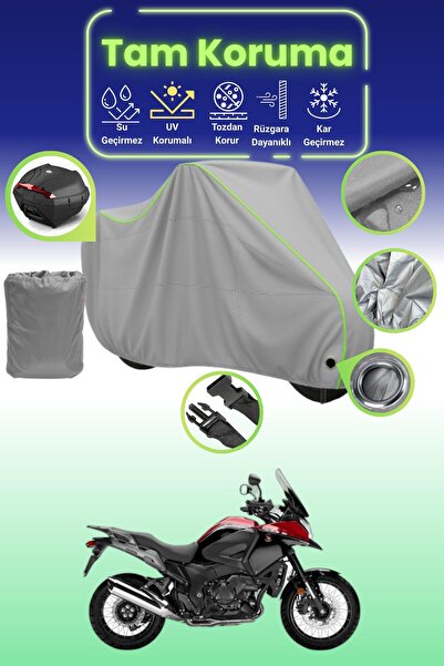 Dokaca Neo Gray Neon Corded Fabric Lock and Tail Bag Compatible Honda Vfr 120...