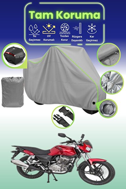 Dokaca Neo غطاء دراجة نارية رمادي نيون قماش مجدّل متوافق مع قفل وحقيبة خلفية ...