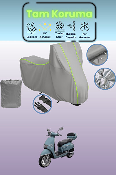 Dokaca Neo غطاء دراجة نارية رمادي نيون قماش مجدّل كينج موتور ريجيل 125 متوافق...
