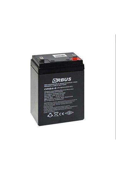 ORBUS Akülü Araba motor atv Için 6 Volt Akü 8 Ah ( Amper) Akü batarya