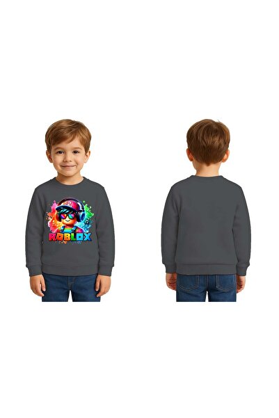 SEDİRLİ Унисекс детска блуза с принт Roblox, 3-слойна Sherpa
