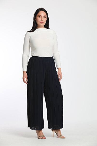 MİYORO Pleated Plus Size Pants