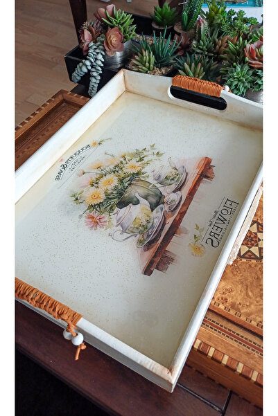 new art concept Ahşap Tepsi