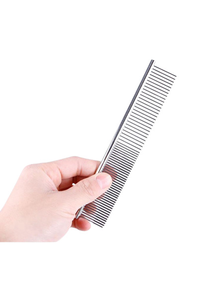 Mixpet Cat Dog Stainless Steel Needle Grooming Comb 19X5 cm