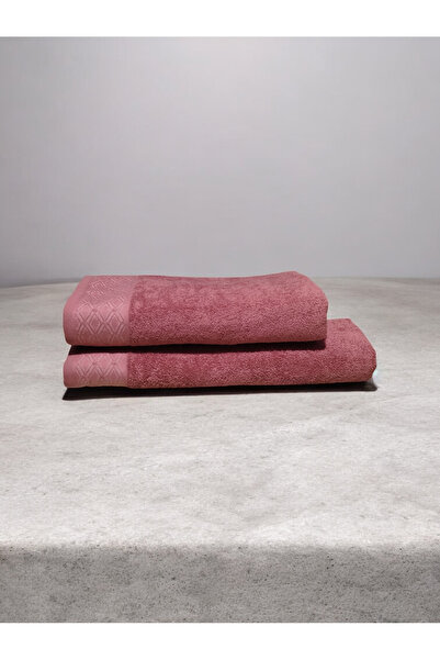 Nurpak طقم مناشف حمام من القطن بنسبة 100% من دايموند، مقاس 50×90 و90×150