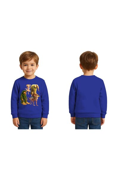 SEDİRLİ Unisex Braınrot cu imprimeu Copii Swae tricou 3 fire cu borduri