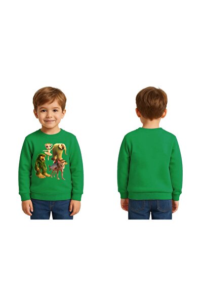 SEDİRLİ Unisex Braınrot cu imprimeu Copii Swae tricou 3 fire cu borduri