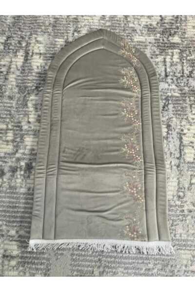 Gerenic Luxurious embroidered foam-padded prayer rug