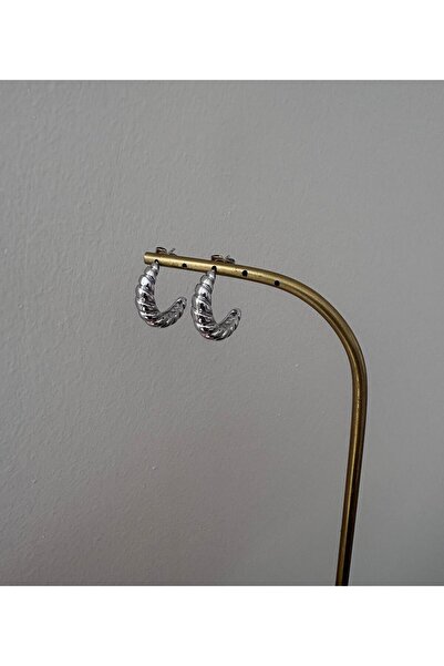 XUPING JEWELRY Half Hoop Twist Model Xp Silver Earrings