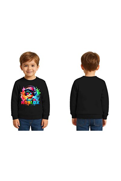 SEDİRLİ Унисекс детска блуза с принт Roblox, 3-слойна Sherpa