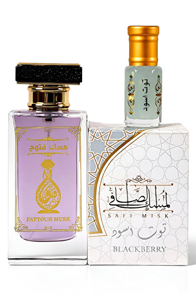 MUSK AL TAHARA Orijinal Karadut misk seti (Parfüm 50ml + Karadut misk 6ml alk...