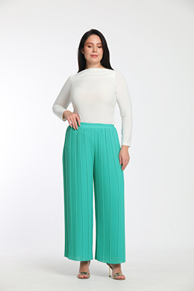 MİYORO Pleated Plus Size Pants