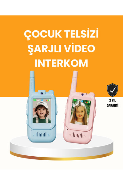 UCUZTEKNO Uzun Menzilli Video Walkie Talkie Eğitici ve Eğlenceli Oyuncak