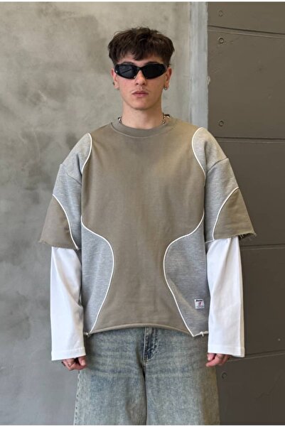 serline Ara Piped Diegonel Sweatshirt