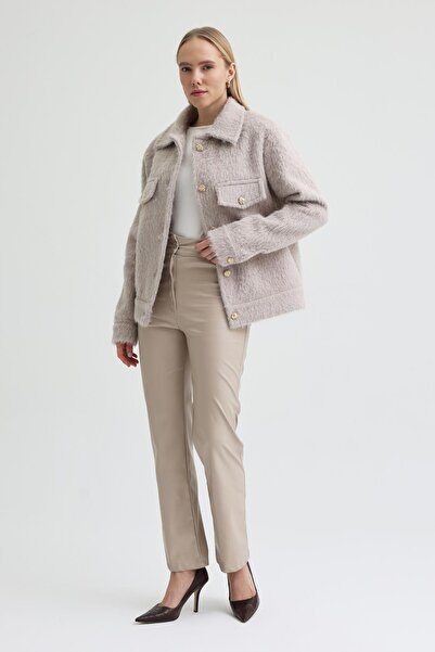 Lijuri Front pocket Faux Fur Coat 7101 r6-g-k2