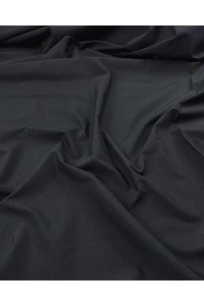 Kumaş Parça Чорна бавовняна поплінова тканина Ширина: 145 см