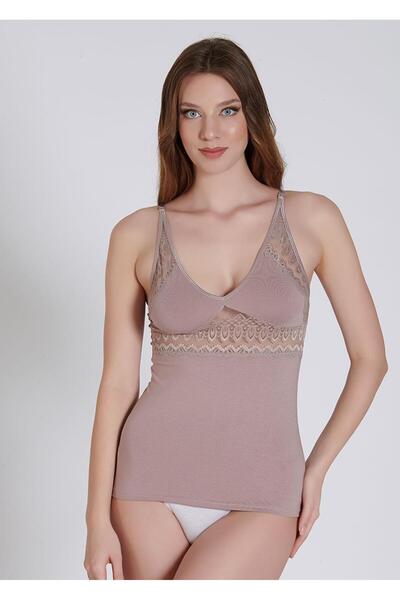 Belinay 6004 Dantelli İp Askılı Kadın Atlet