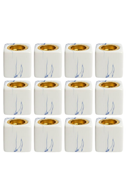 Generic White ceramic incense burner favors - 12 pieces