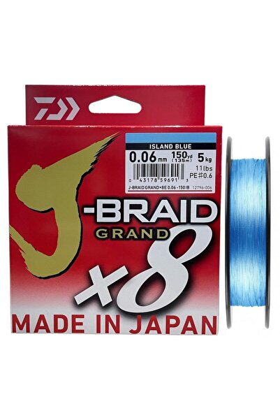 daiwa J-Braid Grand 135mt 0.06mm 8X Island Blue İp Misina