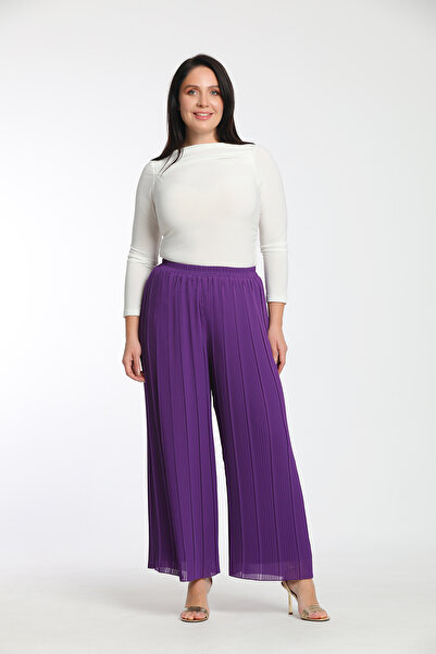 MİYORO Pleated Plus Size Pants