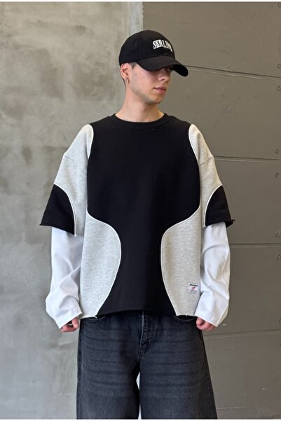 serline Ara Piped Diegonel Sweatshirt