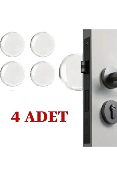 Genel Markalar Aveo 4 Adet Şeffaf Silikon Darbe Pedi 3x3cm 3mm Kapı Kolu Duva...