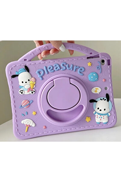 Fuchsia iPad 10.9 10Th Generation Shock-Absorbing Fun Kids Tablet Case with Strap Stand Compatible with Nesil