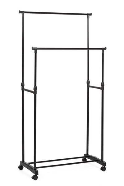 Bizzotto Black Steel Clothes Rack Roald 80x42x90x160h