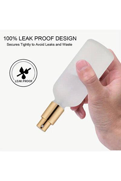 Bcplast 100 ml Cam Buzlu Şişe / Metal Spreyli