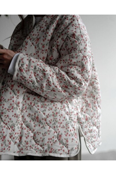 Lavanta Tekstil Floral Patterned Bag Coat