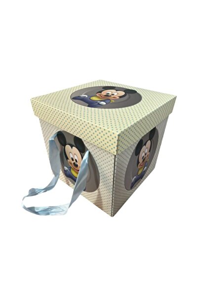 Botez Cutie pentru transport trusou Mickey Mouse blue , 29x29x29 cm