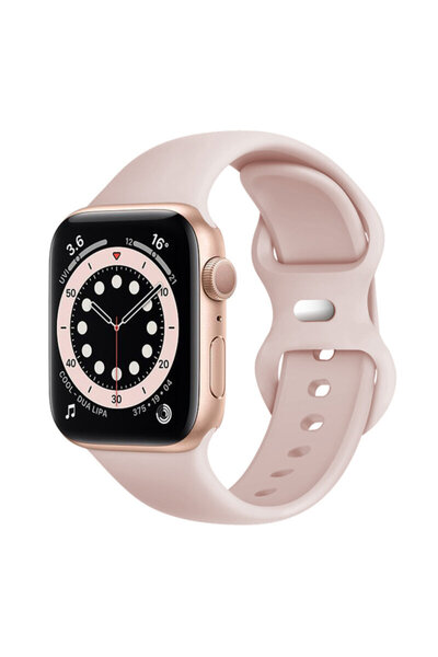 Techsuit Curea Apple Watch 1 38 mm, roz pudrat