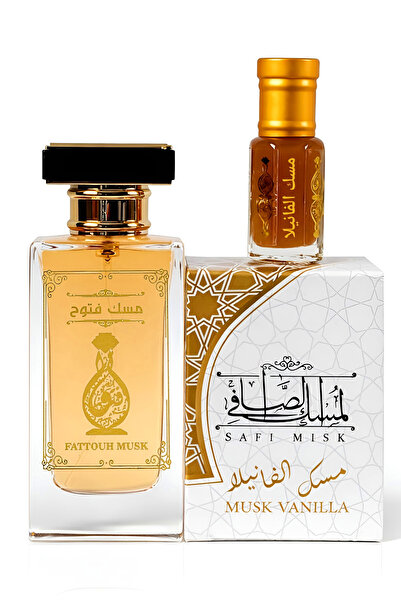 MUSK AL TAHARA Orijinal Vanilya misk seti (Parfüm 50ml + Vanilyamisk 6ml alko...