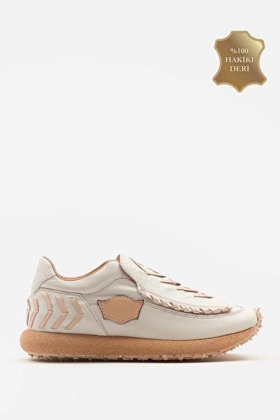 Nobrand Kadın El Örgüsü Hakiki Dana Derisi (içi-dışı komple) Eva Taban Confor...