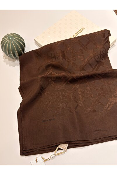 Pierre Cardin Naia Pamuk Monogram Jakarlı Şal