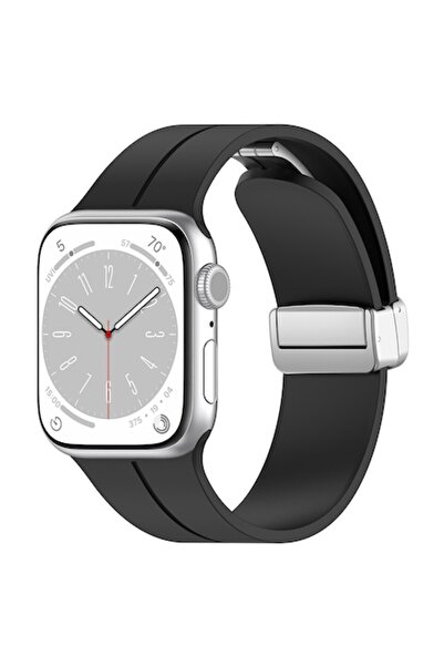 dalip Silicone Strap for Apple Watch 1 - 8 - SE/SE 2, 42-49 mm, Magnetic Clos...