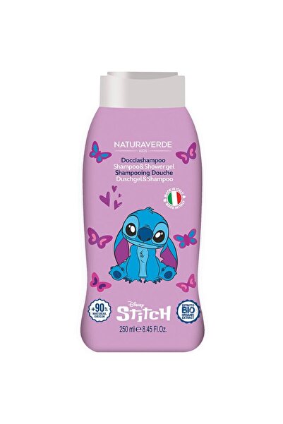 Naturaverde Set 2 x Sampon si Gel de Dus Stitch Kids, 250 ml