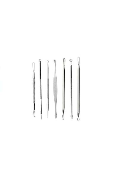 Dalip Baby Set de pensete pentru extracția punctelor negre, 7 bucăți, oțel in...