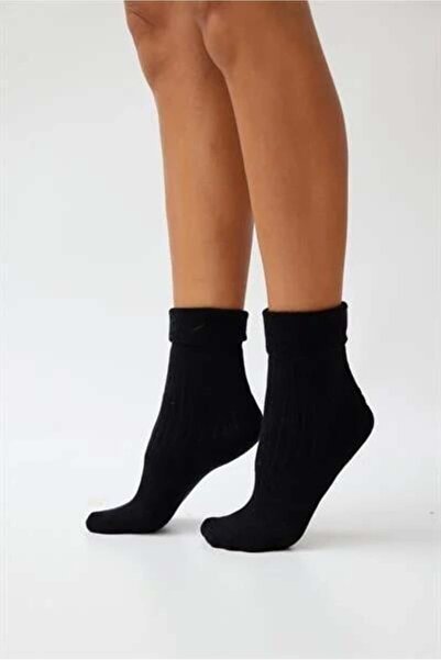 Katia&Bony Women's Towel Socks Black