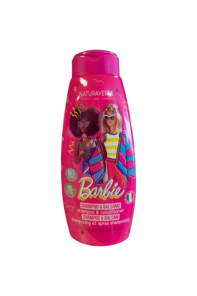 Naturaverde Set 2 x Sampon si Balsam Kids Barbie, pentru Copii, 300 ml
