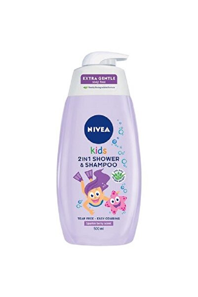 Nivea Baby Set 2 x Nivea Baby Girls Berry Shampoo & Shower Gel, 500 ml