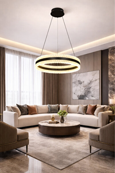 Hummer Lucinda Chandelier, Black, 80cm Diameter