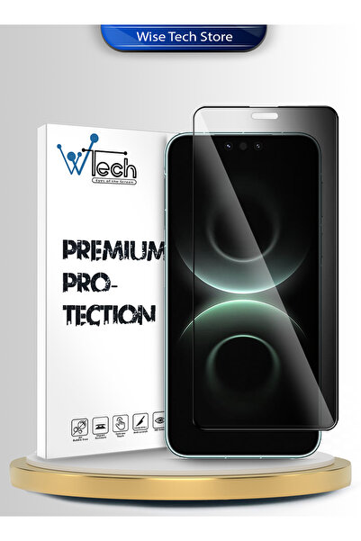 Wtech Huawei Mate 80 Pro 5G 2025 Premium E2E Series Privacy Full Cover Tempered Glass Clear/Black