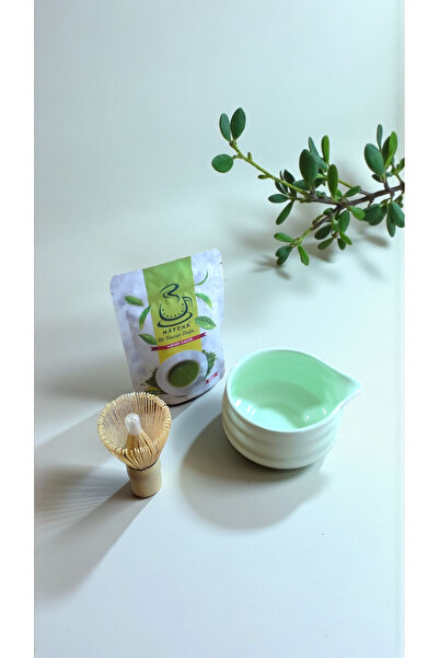 Karadeniz Matcha Matcha Tea Bamboo (Whisk) Stirrer Matcha Bowl (Matcha Prepar...
