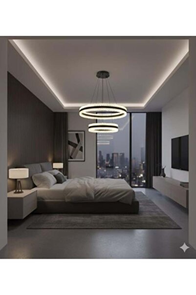 Hummer Lucinda Black Two-Deck Chandelier