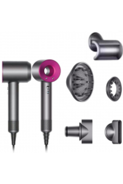 STOREONLINE Ionic hair dryer 1600W supersonic 5 nozzles 3 speeds fast styling