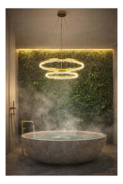 qwell Modern Gold Ring LED Chandelier