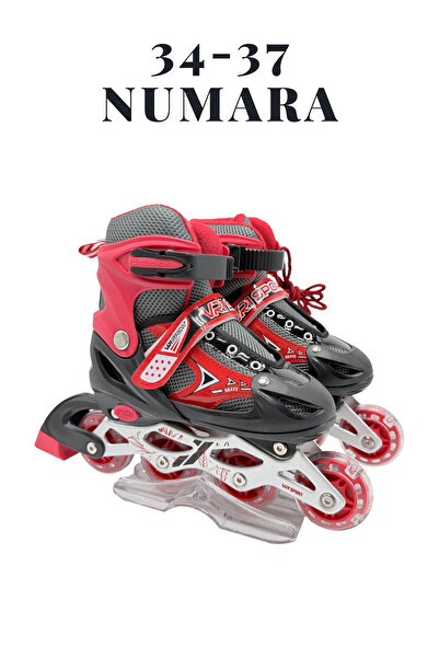 welcomein Işıklı Ayarlanabilir (Alıştırma ve Sıralı) Paten M Beden 34-37 Numa...