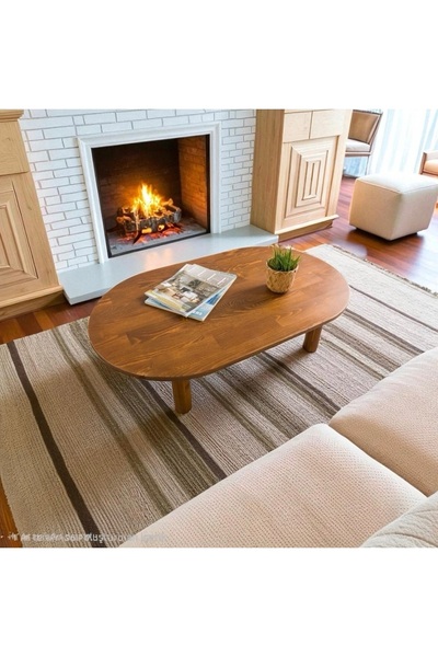 uğurlubaylar Tamamı ağaç tasarım orta sehpa 87x60cm